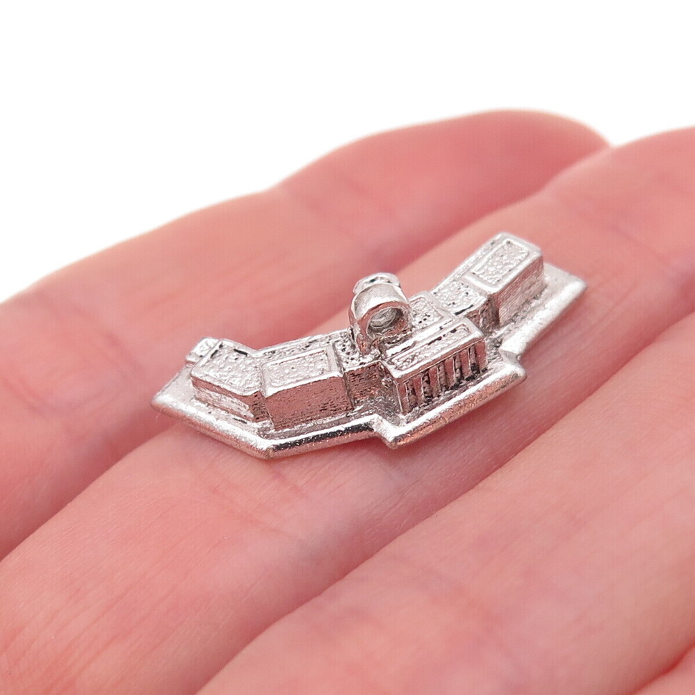 Kinney 925 Sterling Silver Vintage Harry S. Truman Library 3D Charm Pendant